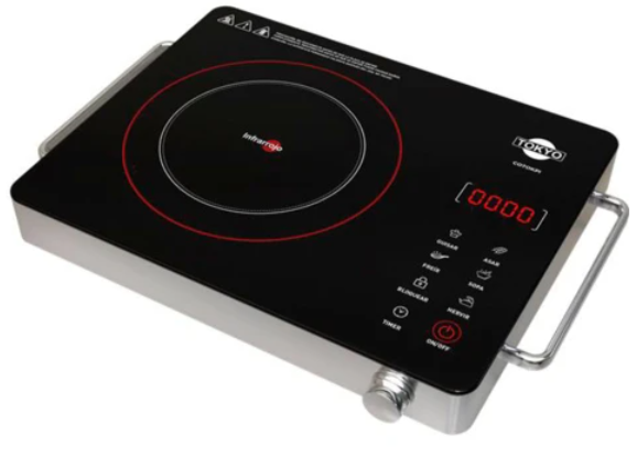 Placa Infrarroja Tokyo Display Led + Panel Touch c/ Timer
