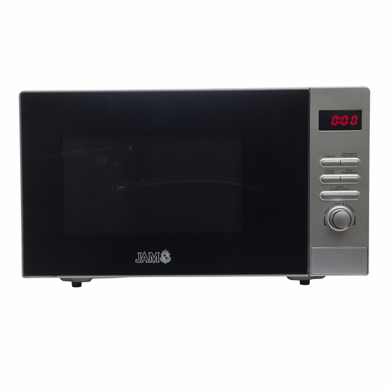 MICROONDAS JAM 25 LTS. MOD. AM925AKN PANEL DIGITAL FRENTE DE ACERO INOX 900W