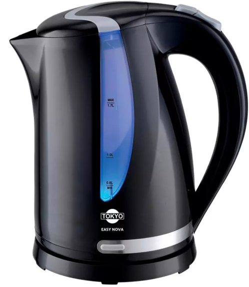 HERVIDORA TOKYO EASY NOVA NEGRA 1,7 LTS POTENCIA 2200W